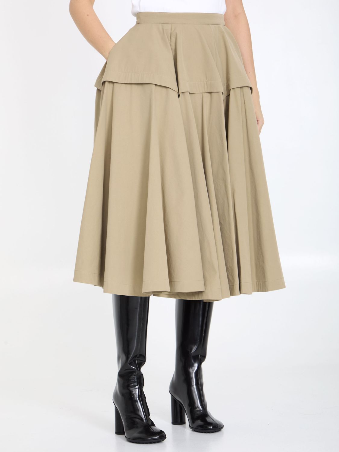 BOTTEGA VENETA A-Line Skirt with Ruffles - Women’s Fashion Essential
