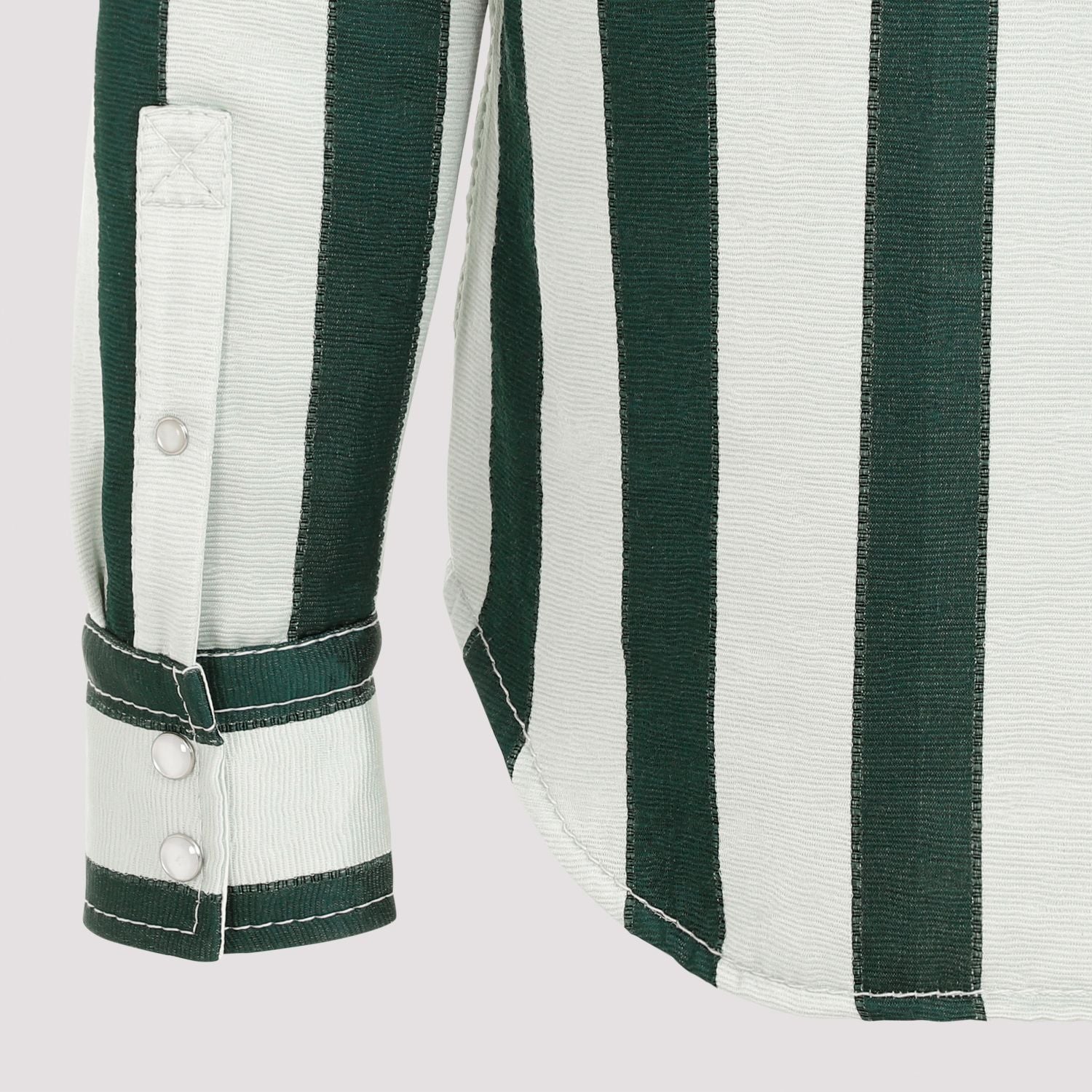 BOTTEGA VENETA Stylish Men's Multi-Colored Cotton Blend Shirt