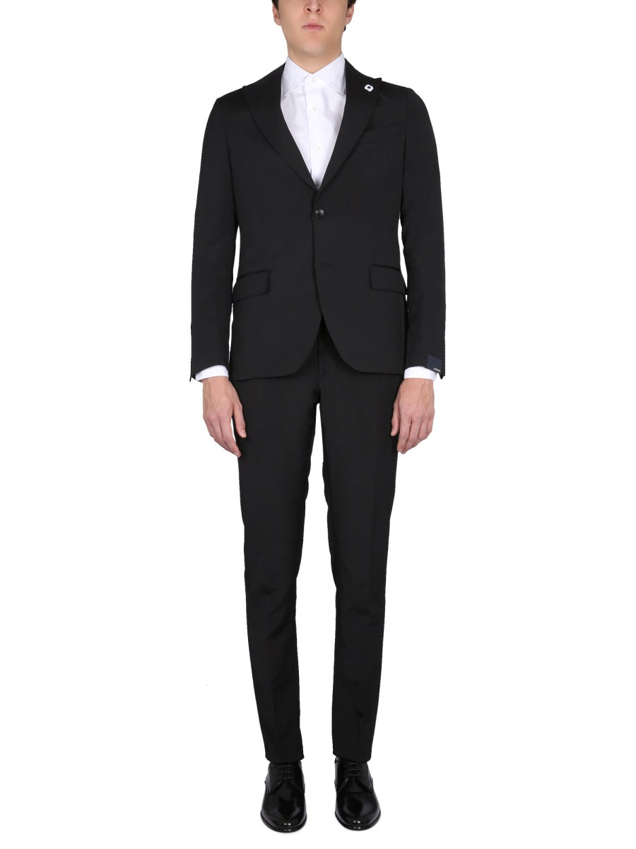 LARDINI Single-Breasted Suit Jacket - Men's Fashion