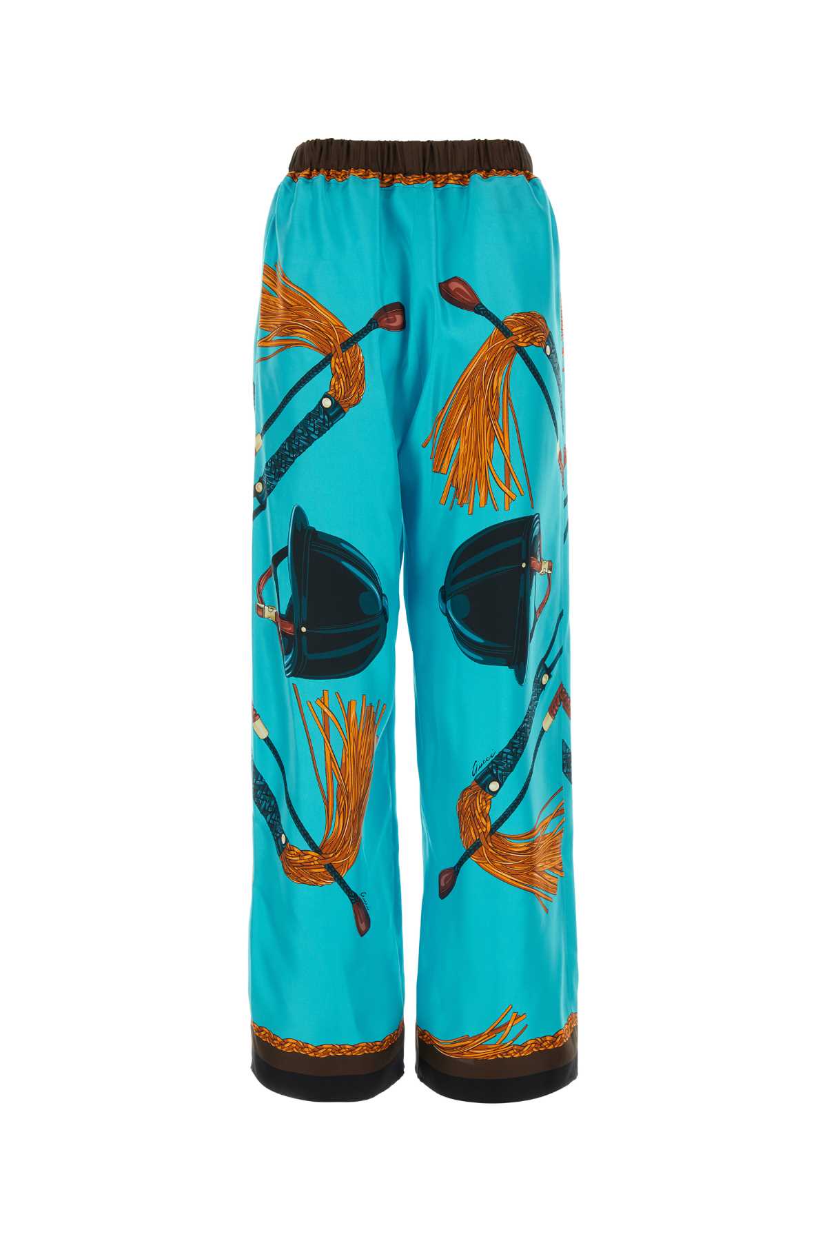 GUCCI Printed Twill Pants for Women - SS24