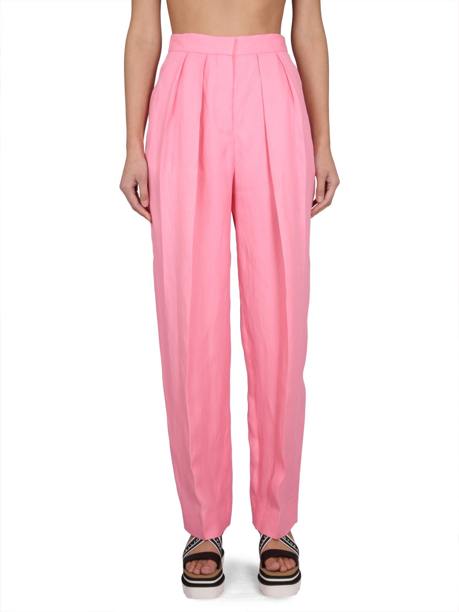 STELLA McCARTNEY High Waist Carrot Fit Trousers