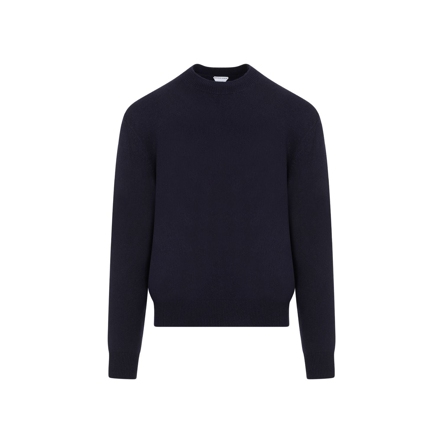BOTTEGA VENETA Crew-Neck Cashmere Sweater with Elbow Patches