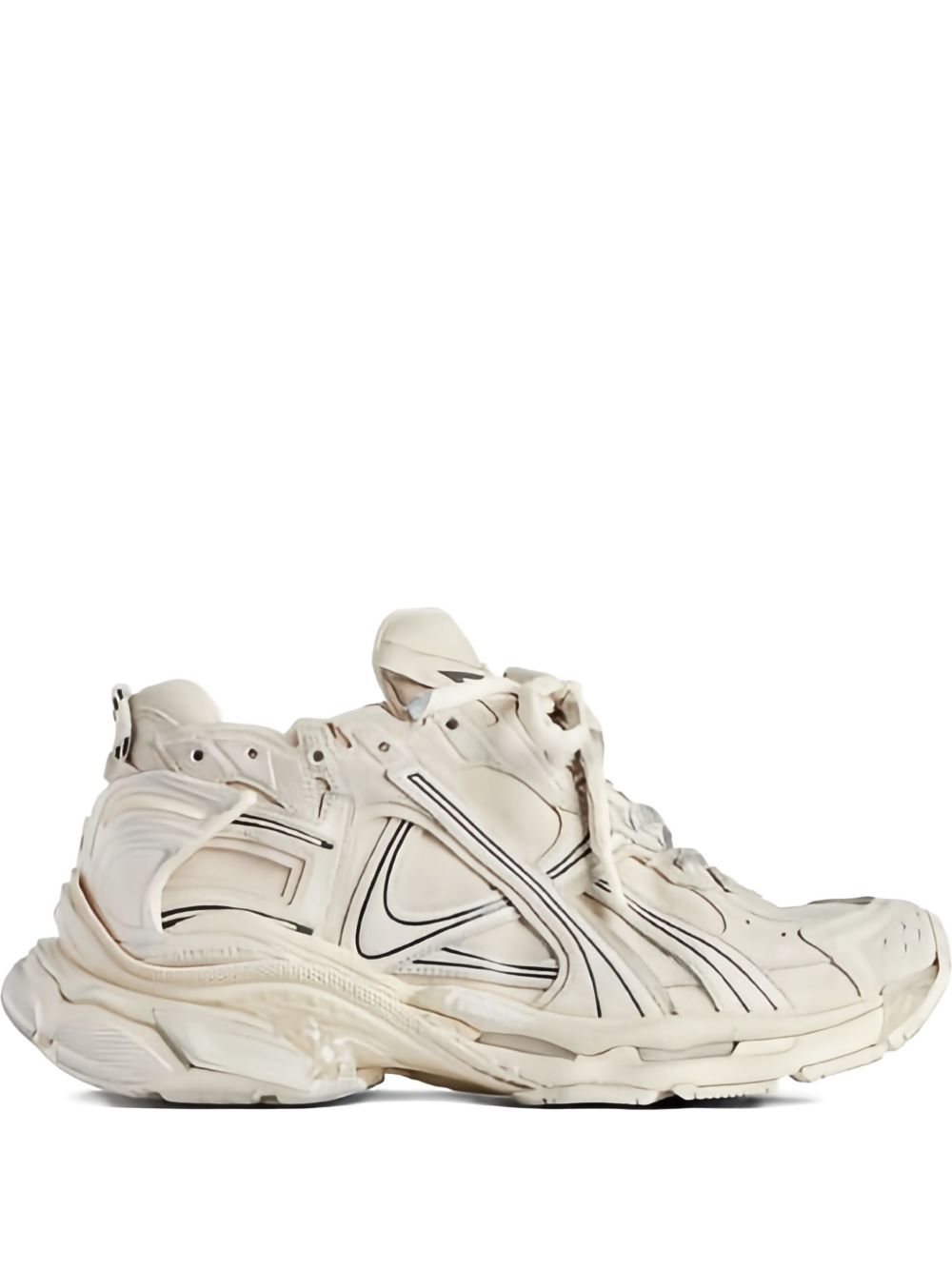 BALENCIAGA Panelled Lace-Up Sneakers for Women