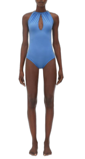 BOTTEGA VENETA Halterneck Mini Beachwear with Keyhole Detail