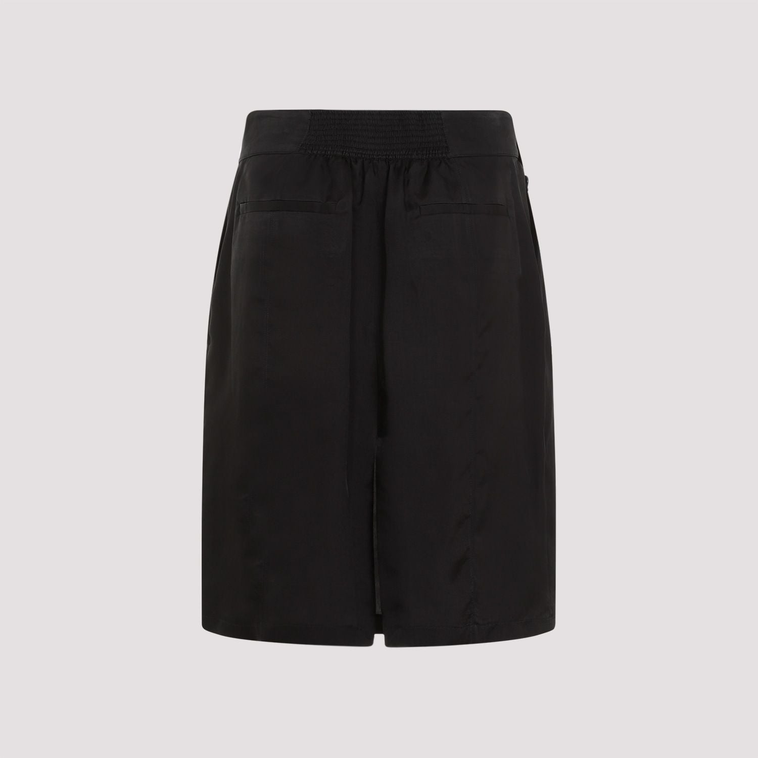 SAINT LAURENT Elegant Cupro Mini Skirt for Women