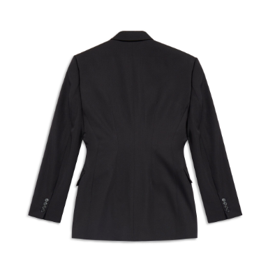 BALENCIAGA Women's Tailored Double-Breasted Wool Blazer