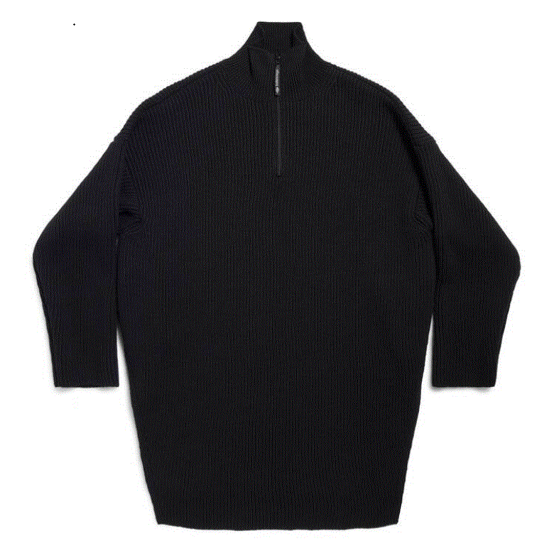BALENCIAGA Mock Neck Mini Sweater