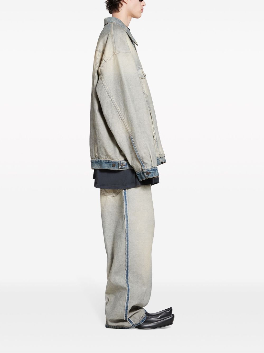 BALENCIAGA Oversized Denim Jacket for Women