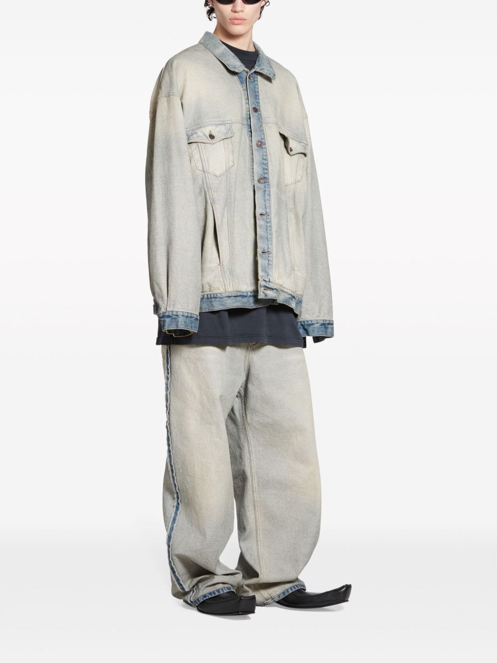 BALENCIAGA Oversized Denim Jacket for Women