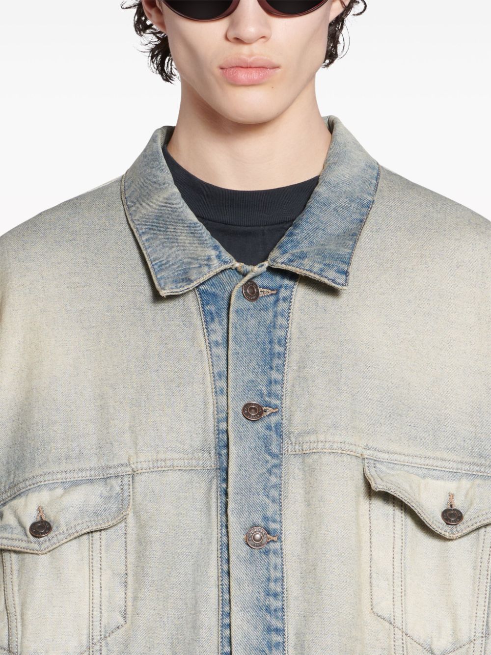 BALENCIAGA Oversized Denim Jacket for Women
