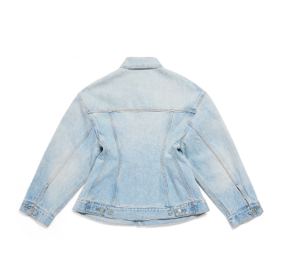 BALENCIAGA Hourglass Denim Jacket for Women