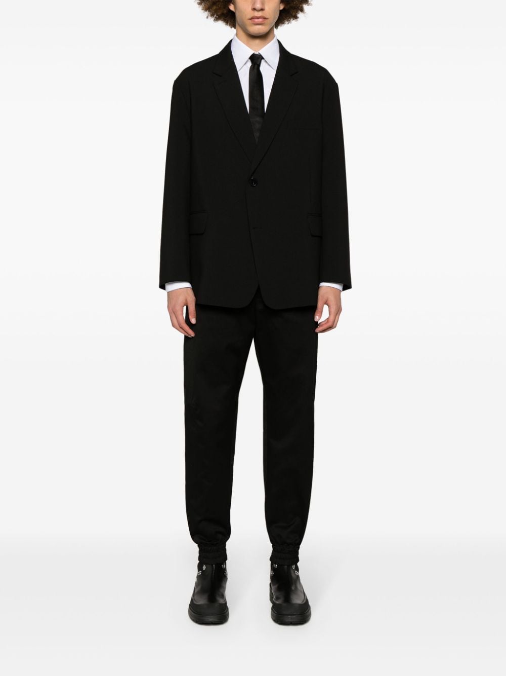ALEXANDER MCQUEEN Twill Weave Tapered-Leg Cotton Trousers