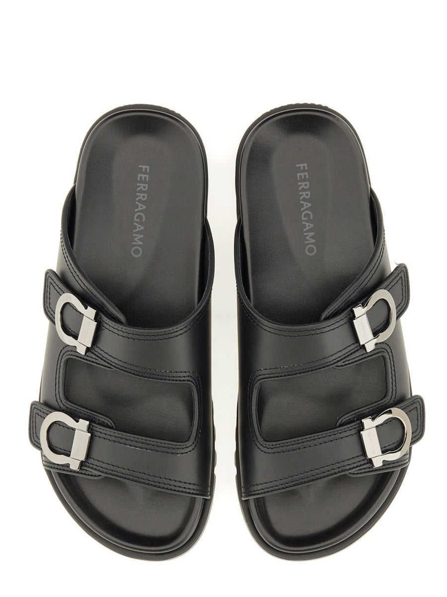 Ferragamo Double Strap Sandal for Men