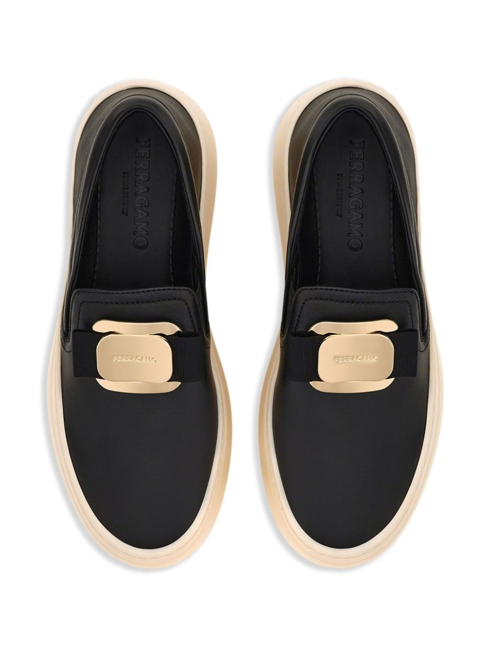 Ferragamo Lambskin Slip-On with Signature Bow