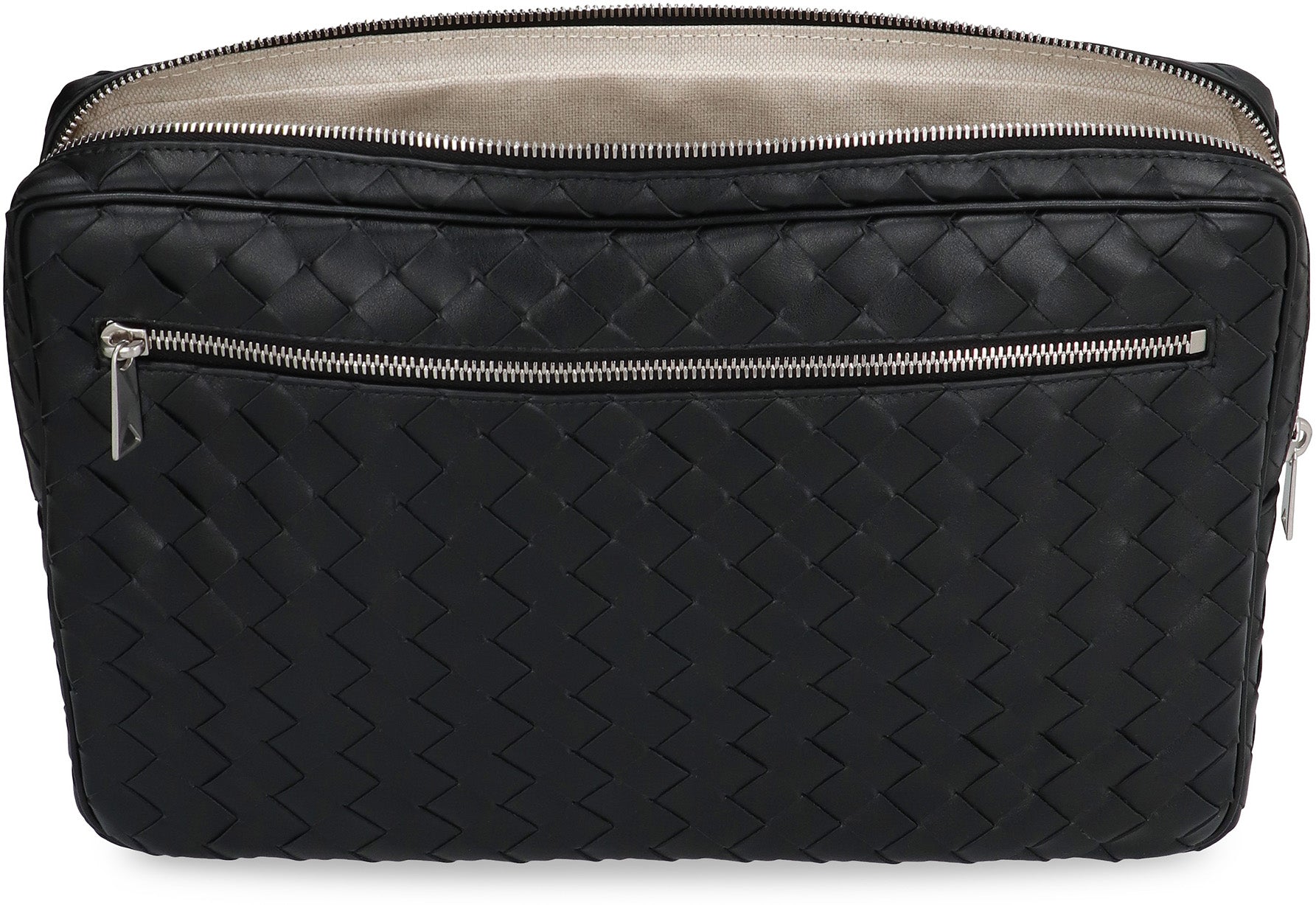 BOTTEGA VENETA Leather Laptop Case with Intrecciato Design - 35x23 cm