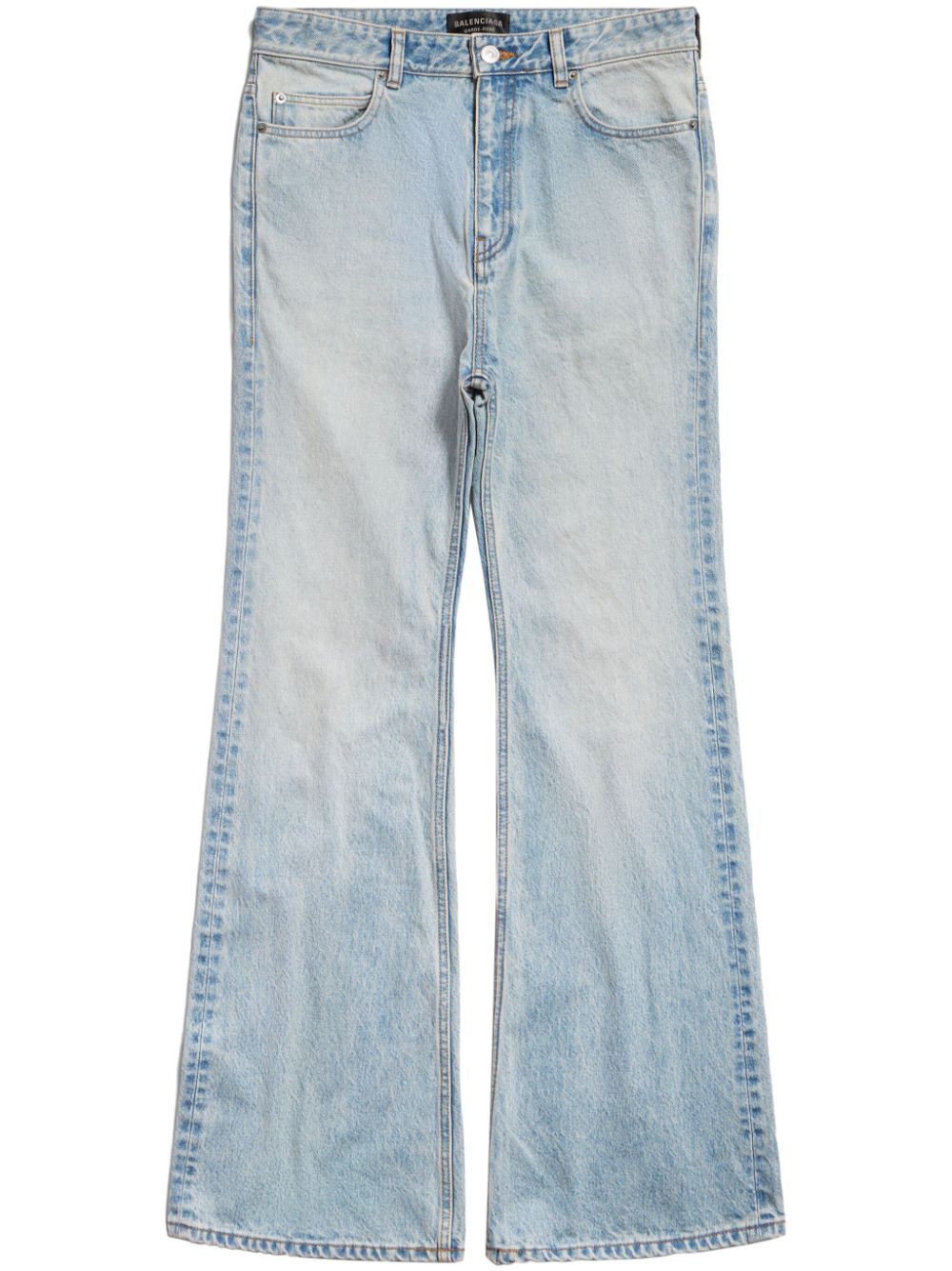 BALENCIAGA High-Waisted Flared Denim Jeans