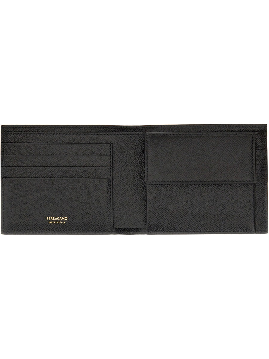 Ferragamo Mini Leather Wallet for Men - 100% Premium Calf Leather