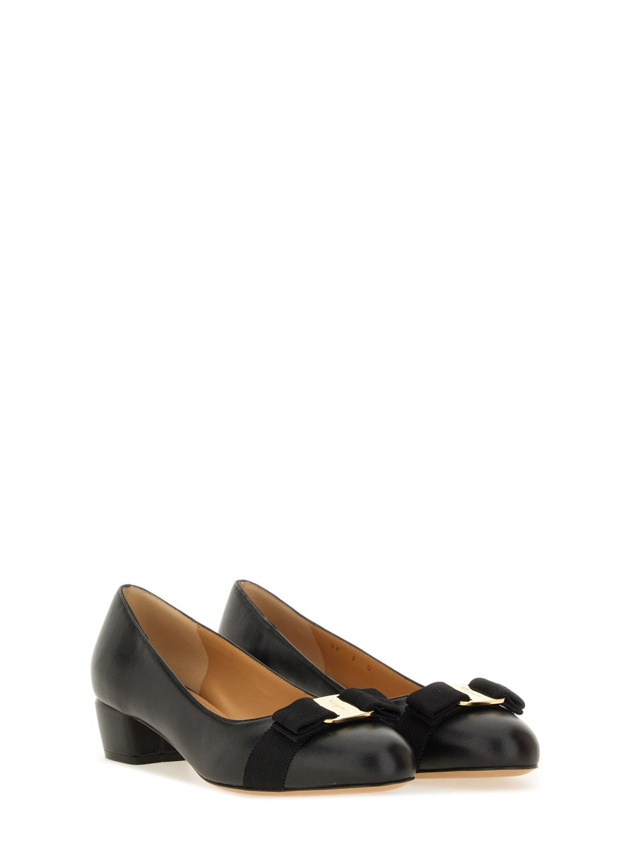 Ferragamo Elegant Calfskin Vara Pumps for Women
