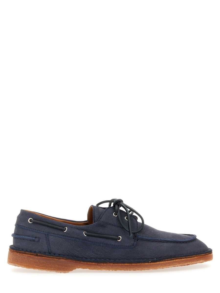 BUTTERO Men's Espadrille Boat Shoes with Rubber Sole