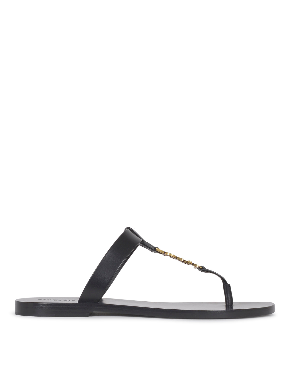 SAINT LAURENT Cassandre Leather Thong Sandals for Men