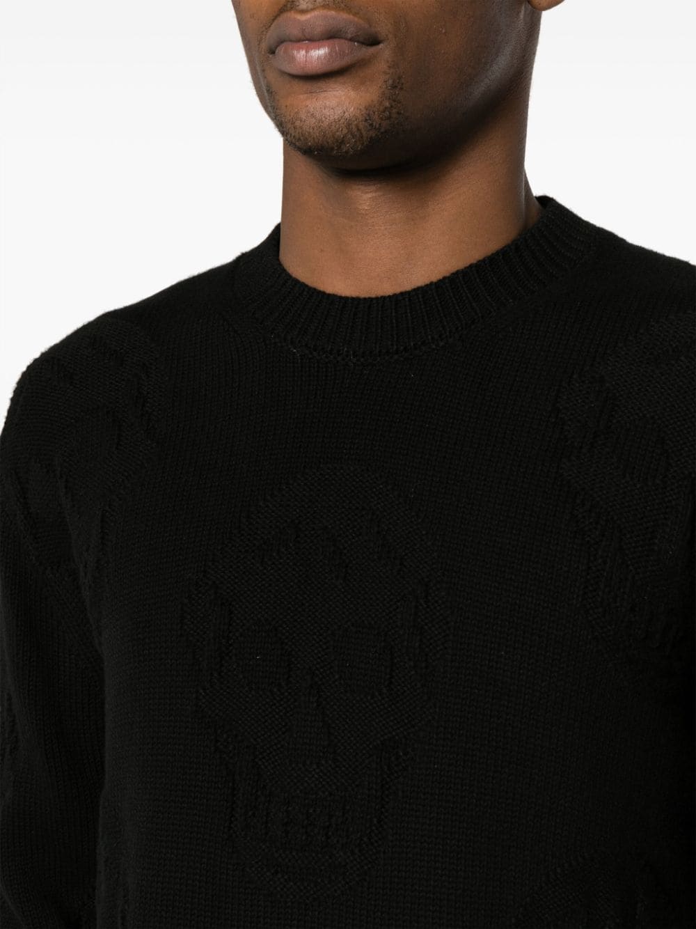ALEXANDER MCQUEEN Skull Jacquard Cotton Jumper