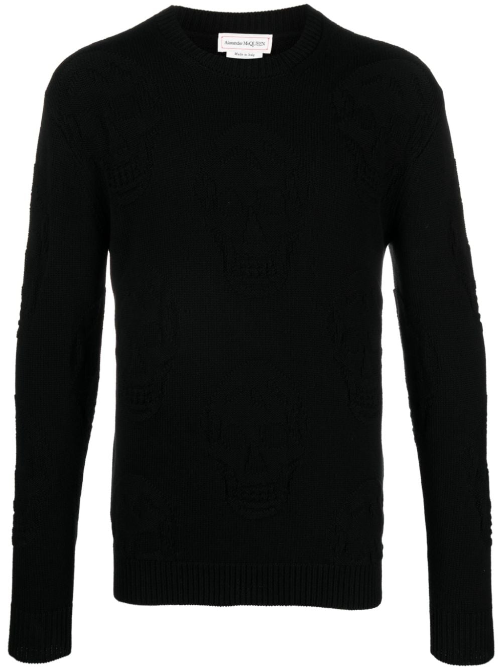 ALEXANDER MCQUEEN Skull Jacquard Cotton Jumper