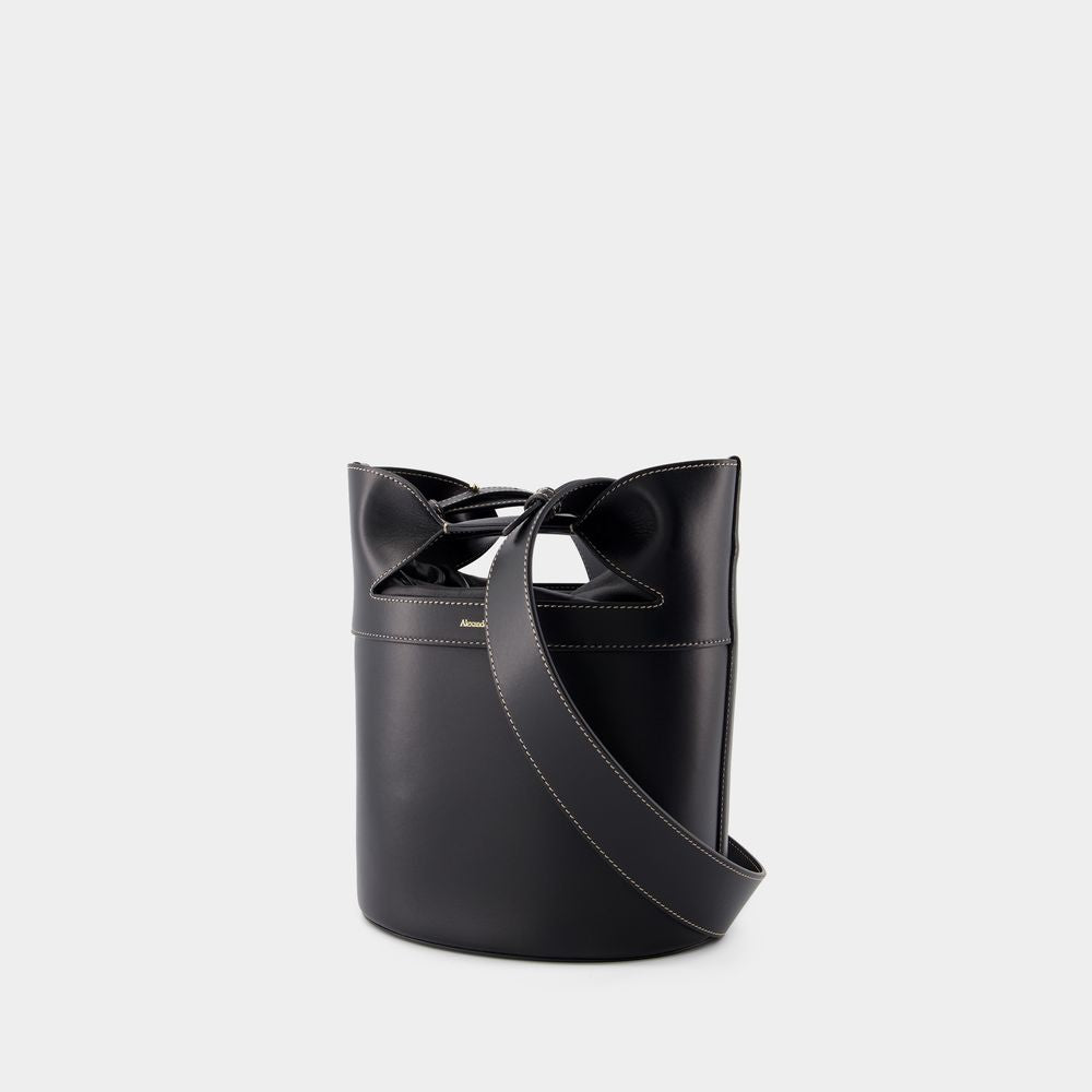 ALEXANDER MCQUEEN Mini Bucket Bow Crossbody Bag