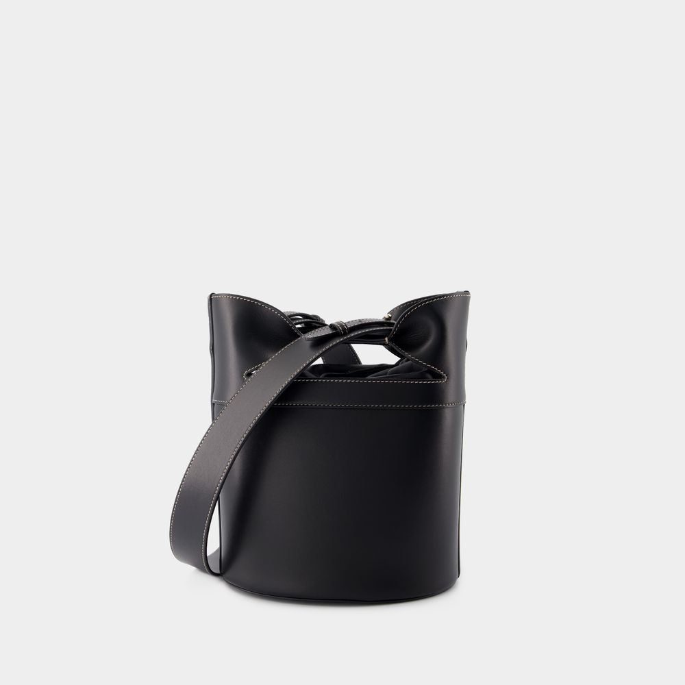 ALEXANDER MCQUEEN Mini Bucket Bow Crossbody Bag