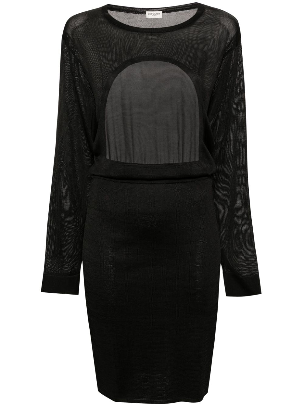 SAINT LAURENT Open-Back Knit Mini Dress