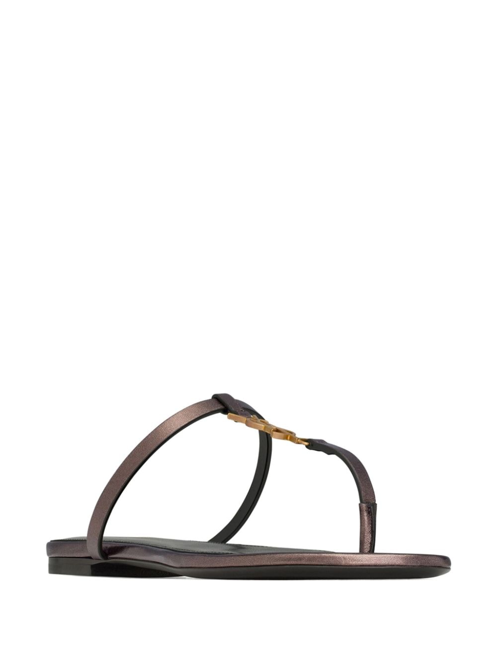 SAINT LAURENT Leather Thong Sandals