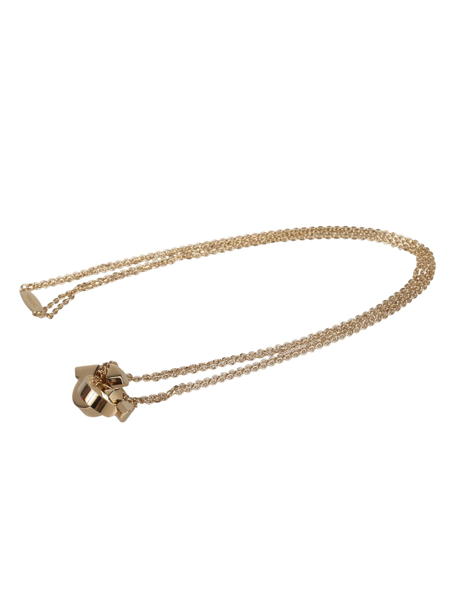 Ferragamo Elegant Brass Necklace for Women