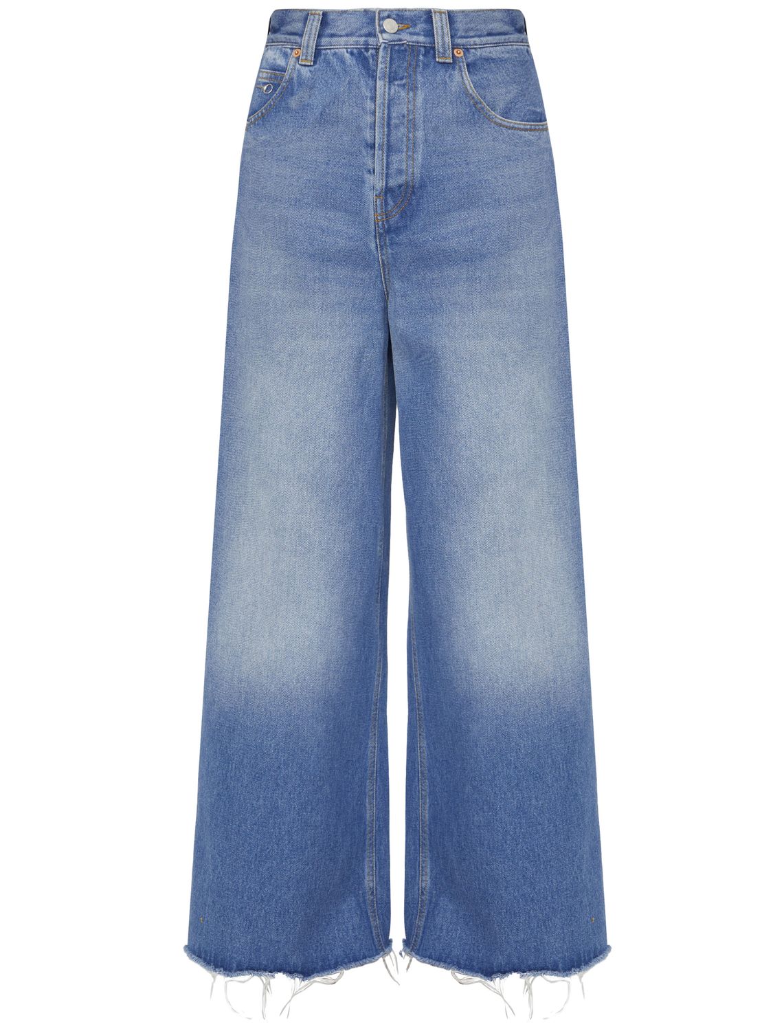 GUCCI High-Waist Wide-Leg Denim Jeans for Women