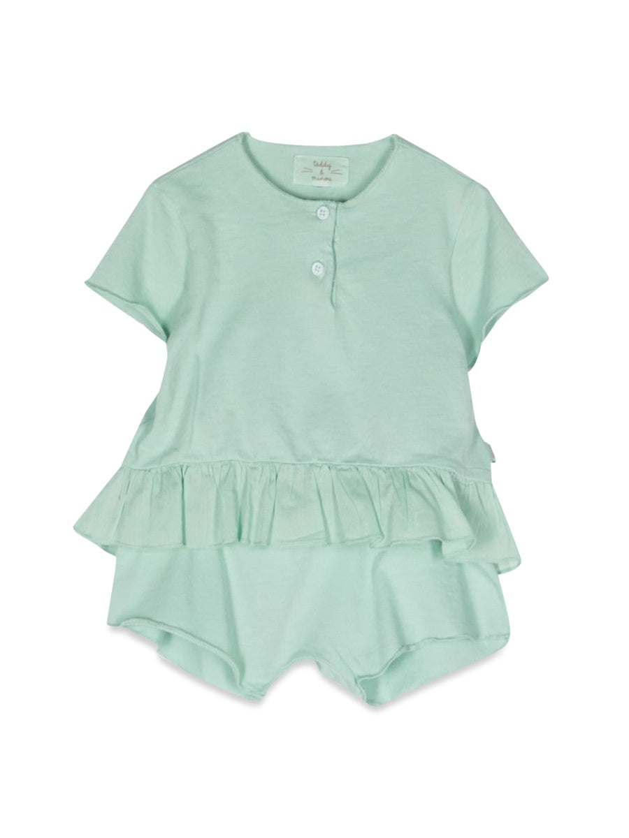 TEDDY & MINOU Mini Ruffled T-Shirt and Shorts Set