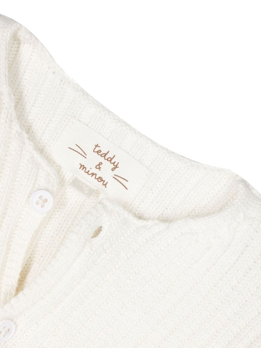 TEDDY & MINOU Mini Cozy Cotton Cardigan for Baby