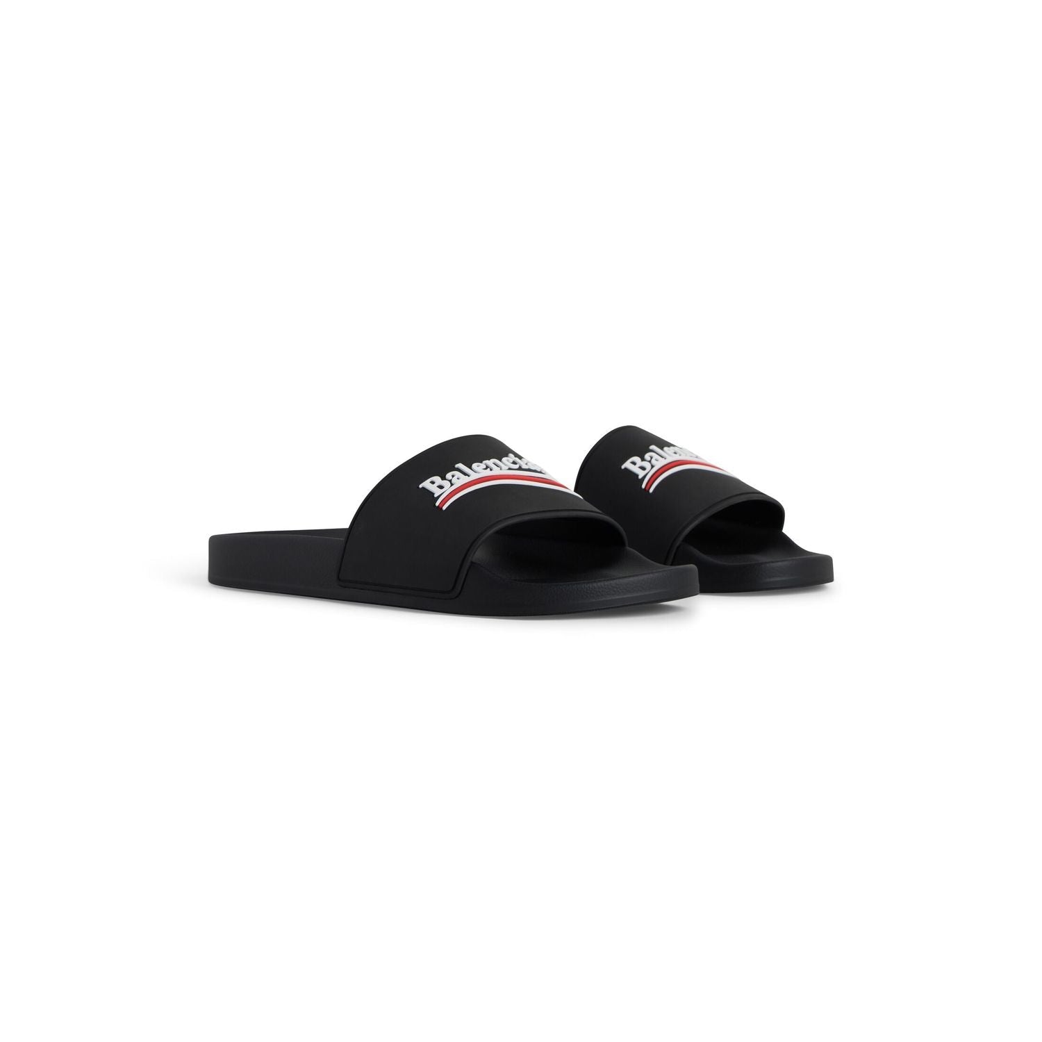 BALENCIAGA Political Logo Pool Sandals for Men