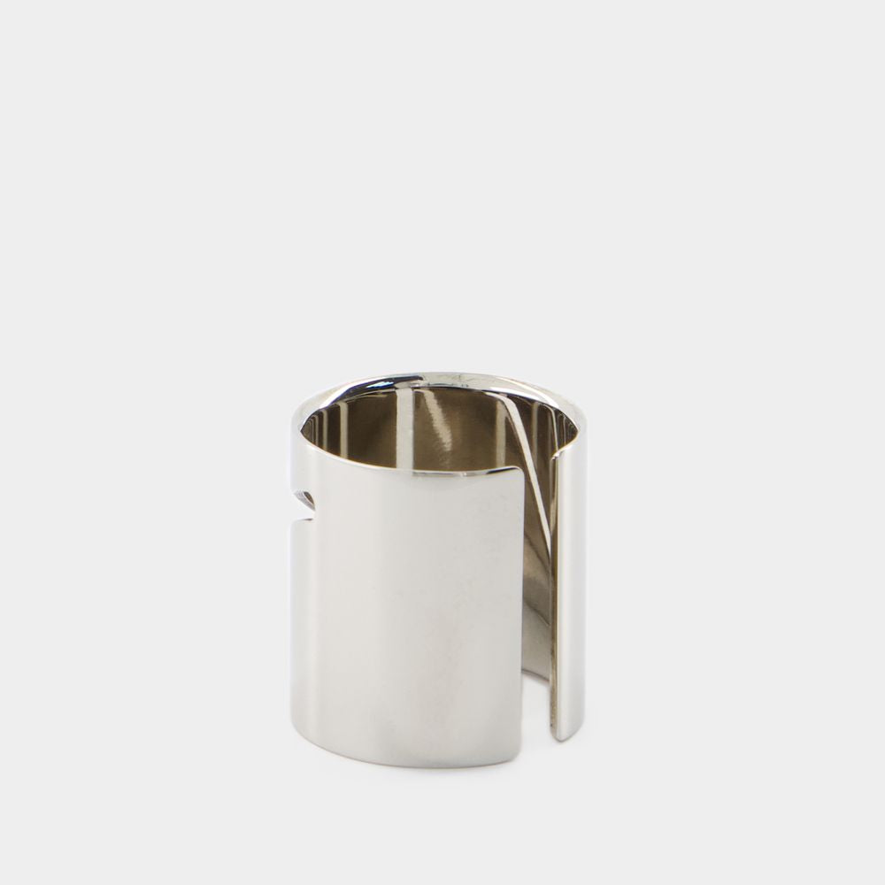 ALEXANDER MCQUEEN Identity Tag Ring - Men's Fashion Statement