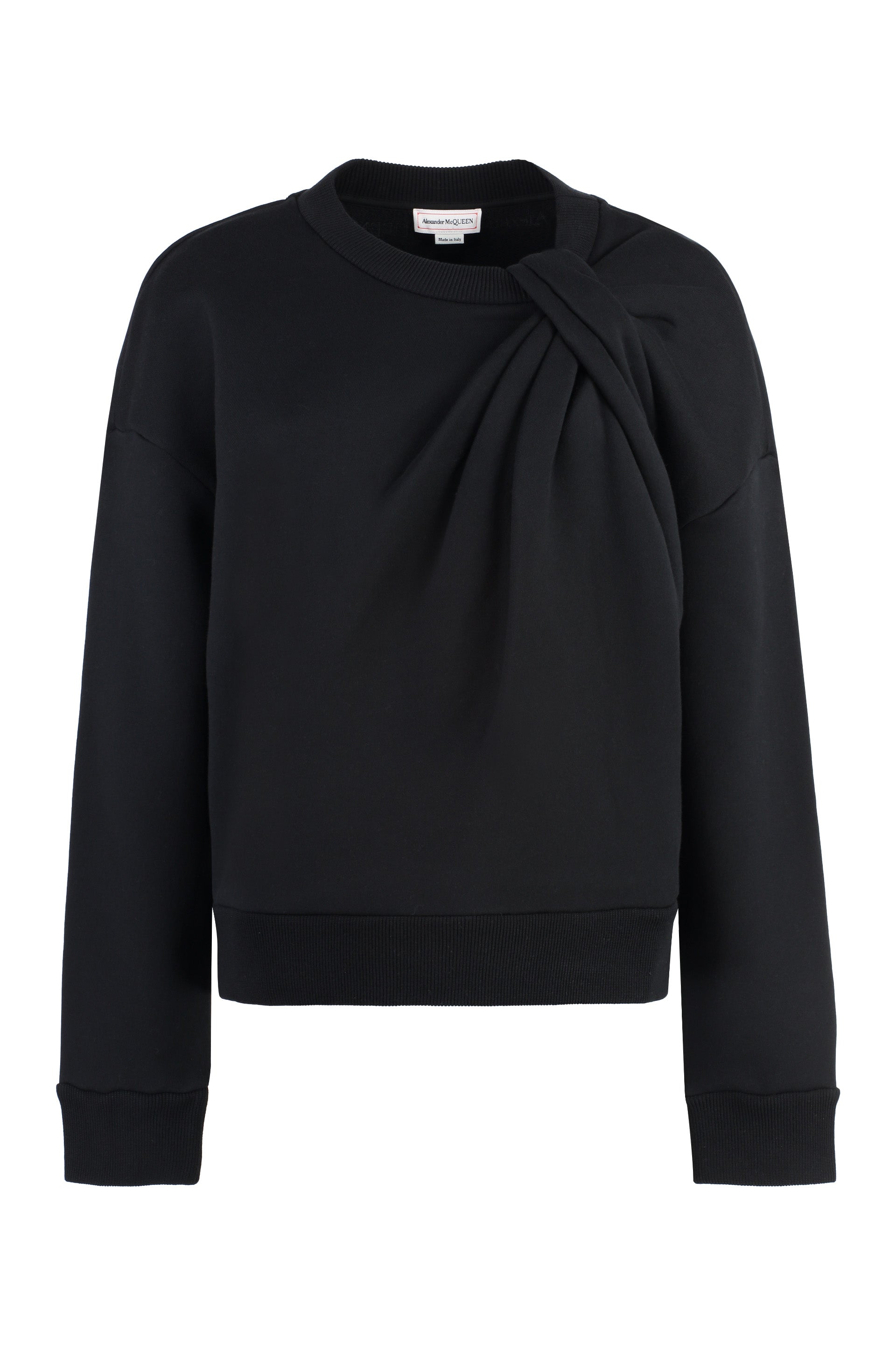 ALEXANDER MCQUEEN Decorative Knot Crew-Neck Sweatshirt