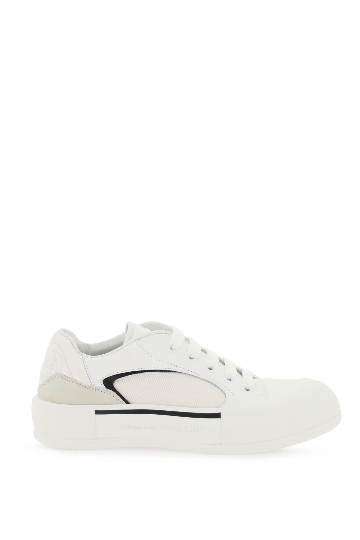 ALEXANDER MCQUEEN Panelled Leather Sneakers for Men