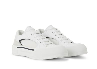 ALEXANDER MCQUEEN Panelled Leather Sneakers for Men