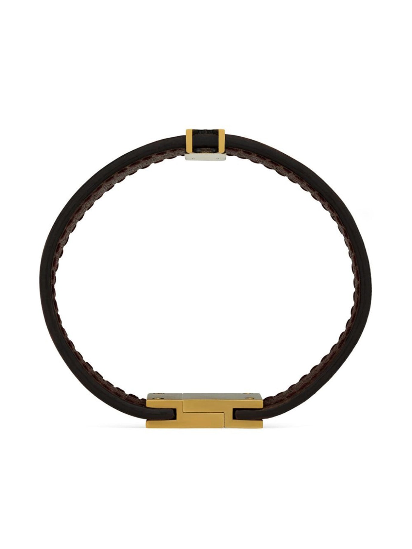 SAINT LAURENT 100% Leather Men's Bracelet - Fashion Jewelry for Fall 2025