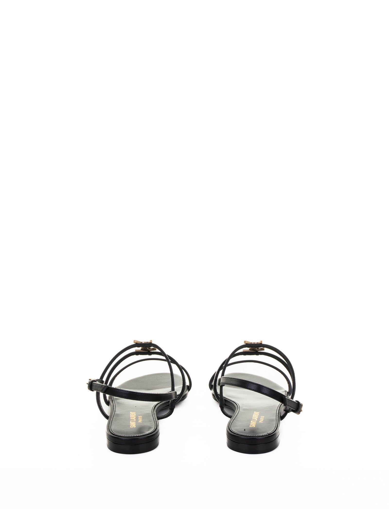 SAINT LAURENT Cassandra Leather Sandals