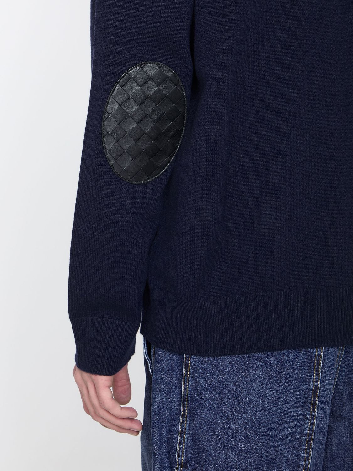 BOTTEGA VENETA Cashmere Cardigan with Leather Details