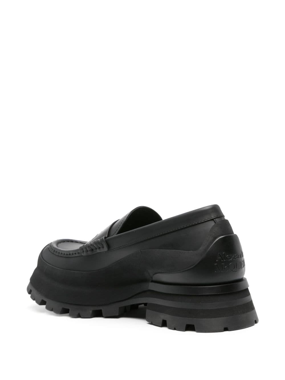 ALEXANDER MCQUEEN Matte Leather Slip-Ons for Men