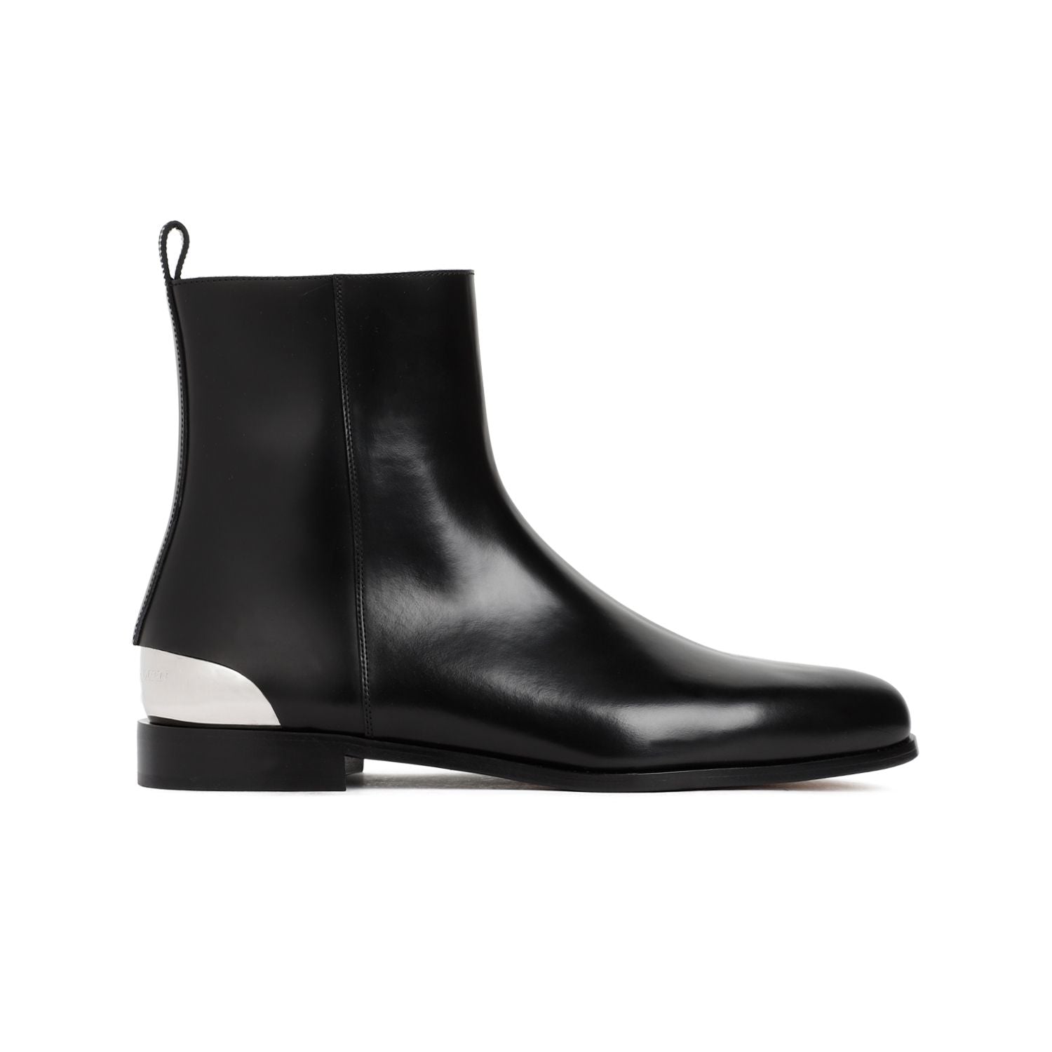 ALEXANDER MCQUEEN Metal Heel Ankle Boots
