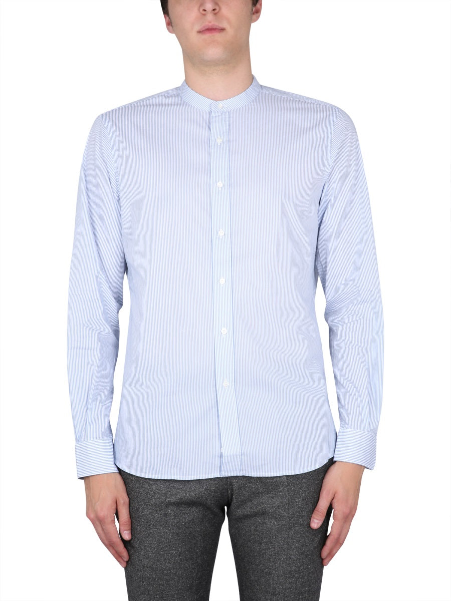 ASPESI Regular Fit Mandarin Collar Shirt for Men