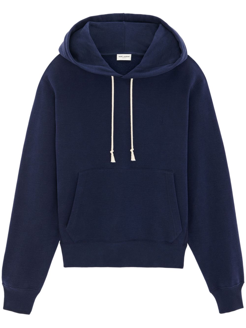 SAINT LAURENT Organic Cotton Drawstring Hooded Sweater for Men