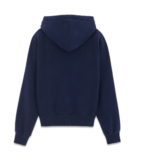 SAINT LAURENT Organic Cotton Drawstring Hooded Sweater for Men