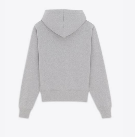 SAINT LAURENT Organic Cotton Drawstring Hoodie for Men