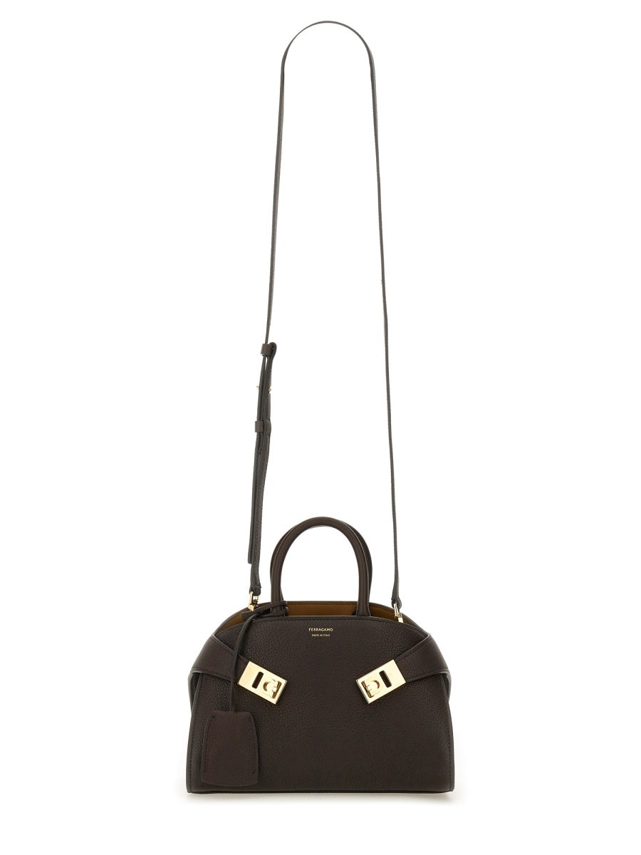 Ferragamo Mini Leather Handbag - FW25 Collection