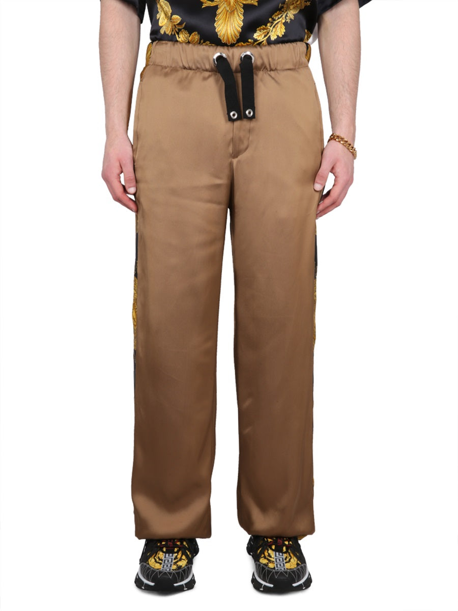 VERSACE Men's Elastic Drawstring Trousers